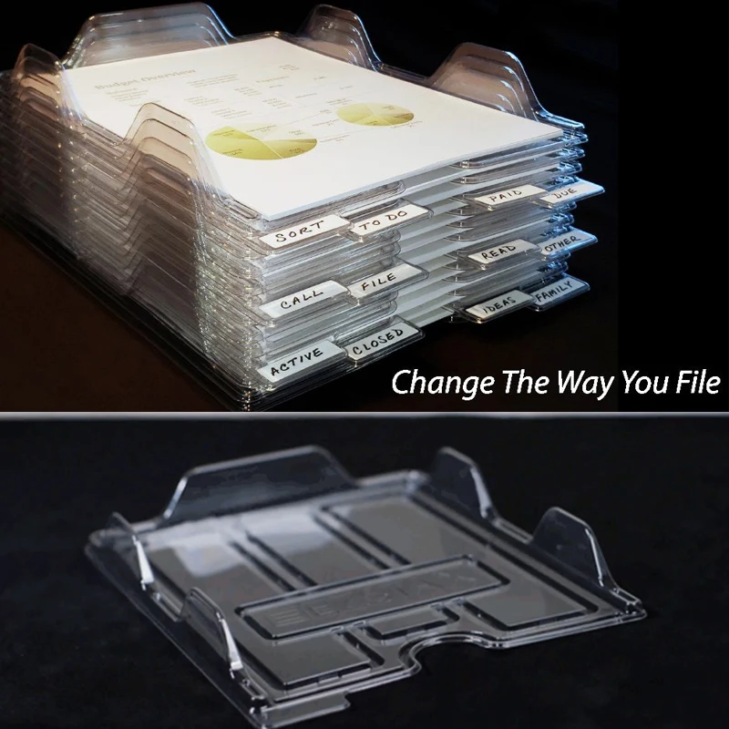 

File Storage Box Document Rack Organizer Tray Stackable for Magazine Paper Office New Arrival