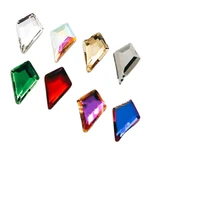 50pcsbag crystal arrow nail art rhinestone 5 58mm 3d ab colorful glass diamond diy flatback jewelry manicure decorations vb49