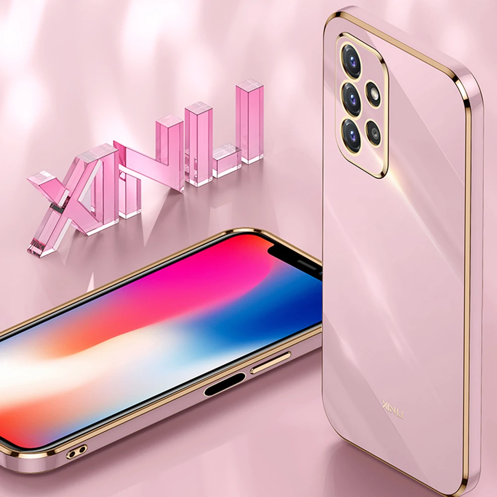 Чехол для Samsung Galaxy A52 роскошный чехол с покрытием A73 A72 A53 A52s 5G A51 A32 Защитные чехлы