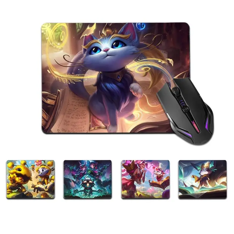 

FHNBLJ Top Quality League of Legends Yuumi Gamer Speed Mice Retail Small Rubber Mousepad Top Selling Wholesale Gaming Pad mouse