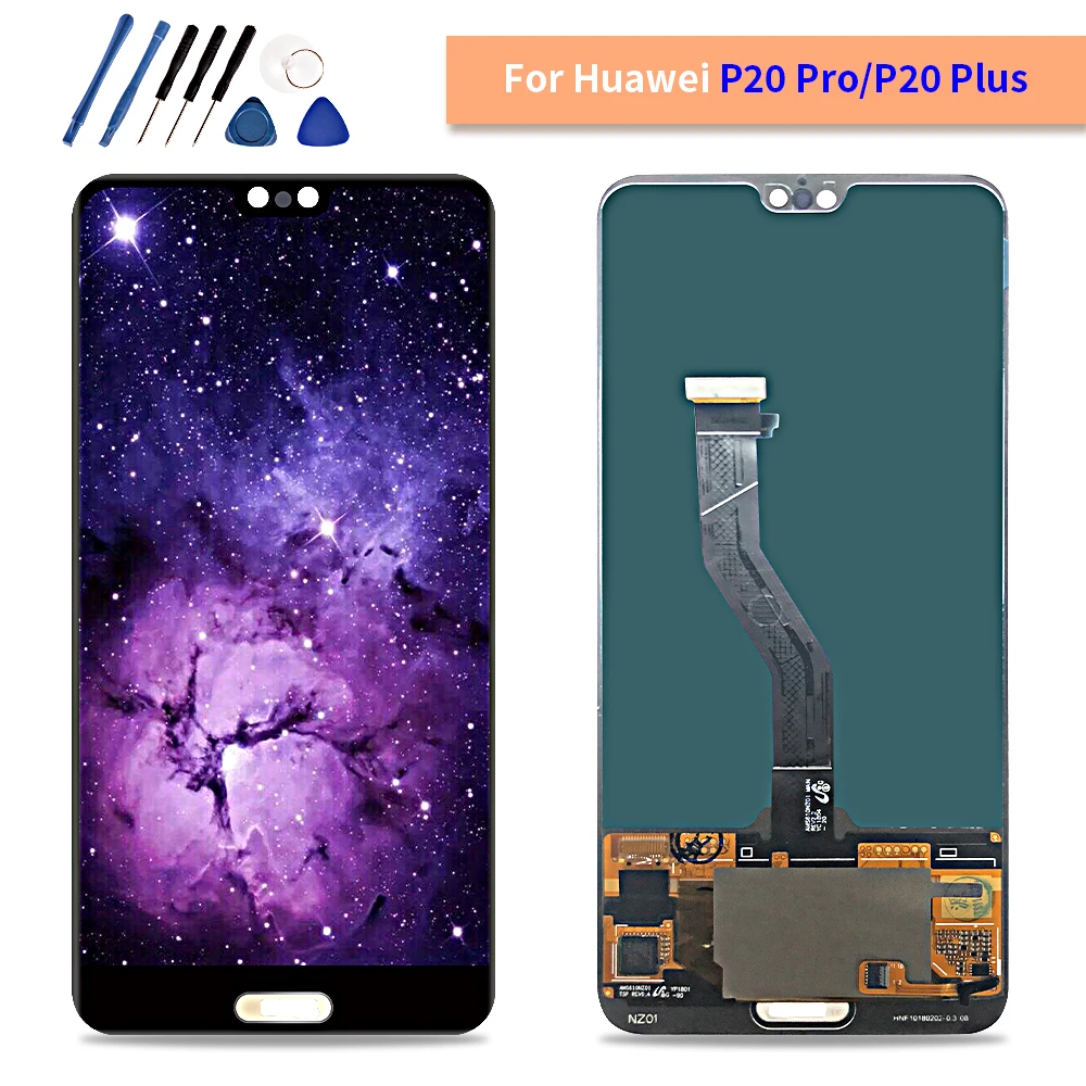 Новый черный 6 1 &quotЖК дисплей для huawei P20 Pro ЖК экран CLT AL01 Сенсорная панель