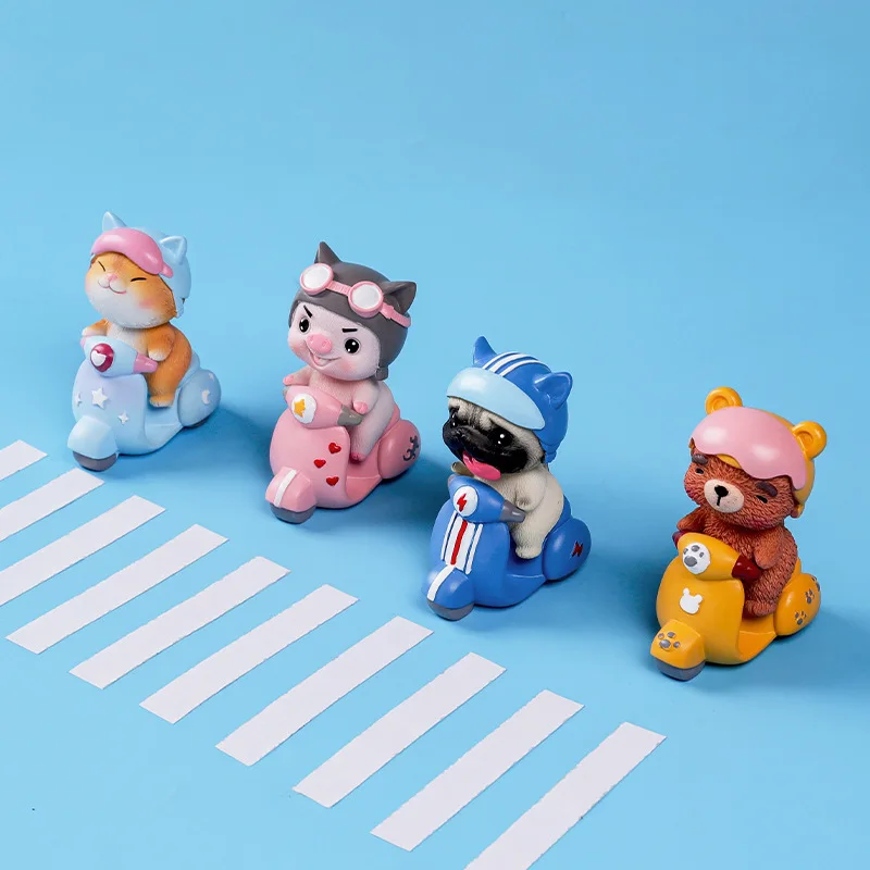 Орнамент в виде свиньи щенков медведей котят для езды на мотоцикле резиновые