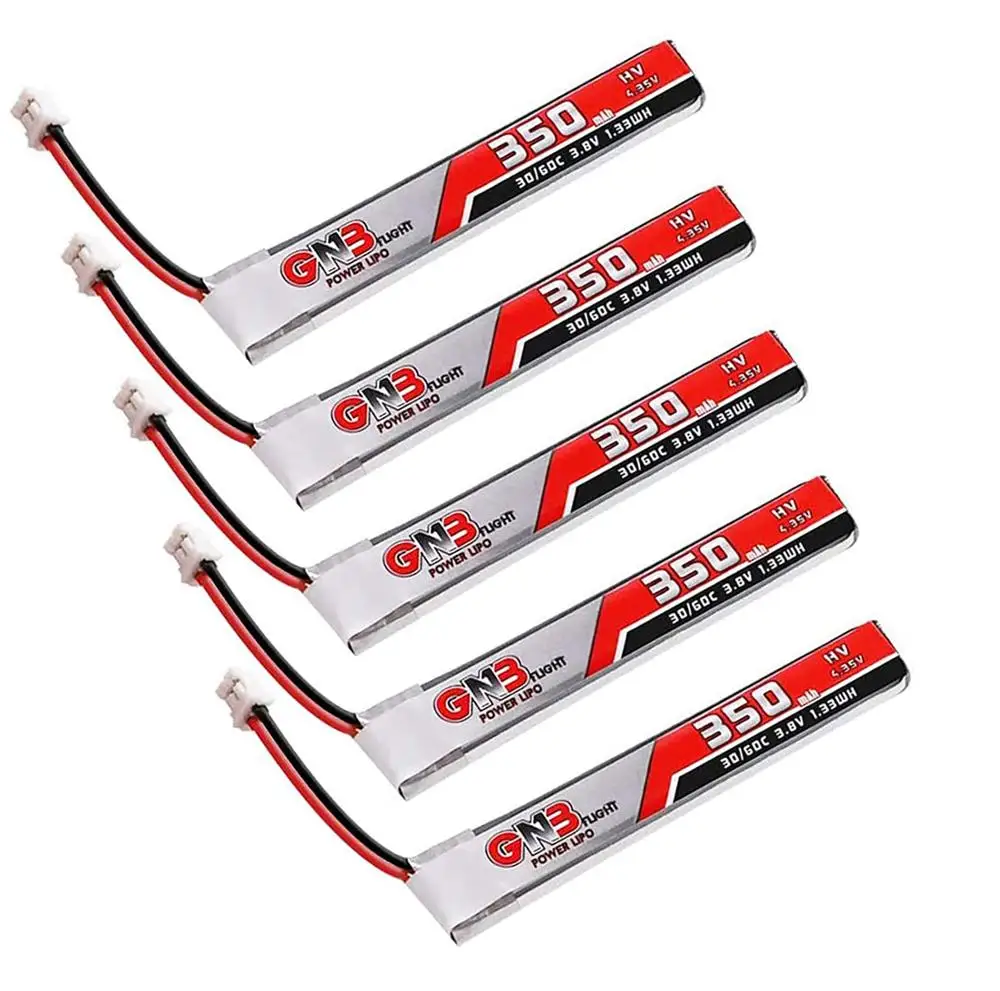 5 шт. GAONENG 1S 350 мАч 3 8 в 30C/60C 4 35 HV Lipo батарея PH2.0 разъем для BetaFPV 65S UK65 Blade Inductrix UR65 Tiny Whoop