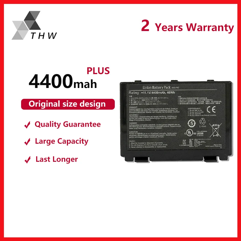 THW A32 F82 Аккумулятор для ноутбука Asus F52 70NLF1B2000Y 90 NLF1B2000Z NLF1BZ000Y A41 A41I A41ID A41IE PR05C PR05D PR05E