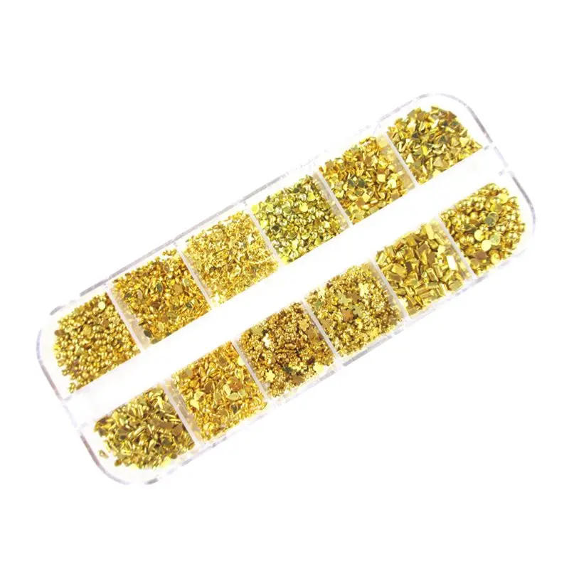 

5 Boxes Nail Rhinestones Kit Nail Rhinestones with 1 Piece 1 Pick up Tweezers 896D