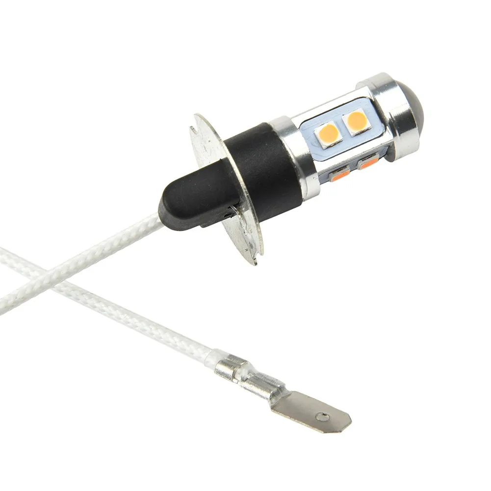 

4300K Fog Lights DRL Driving Bulb Driving Light H3 Yellow 2 Pcs Durable
