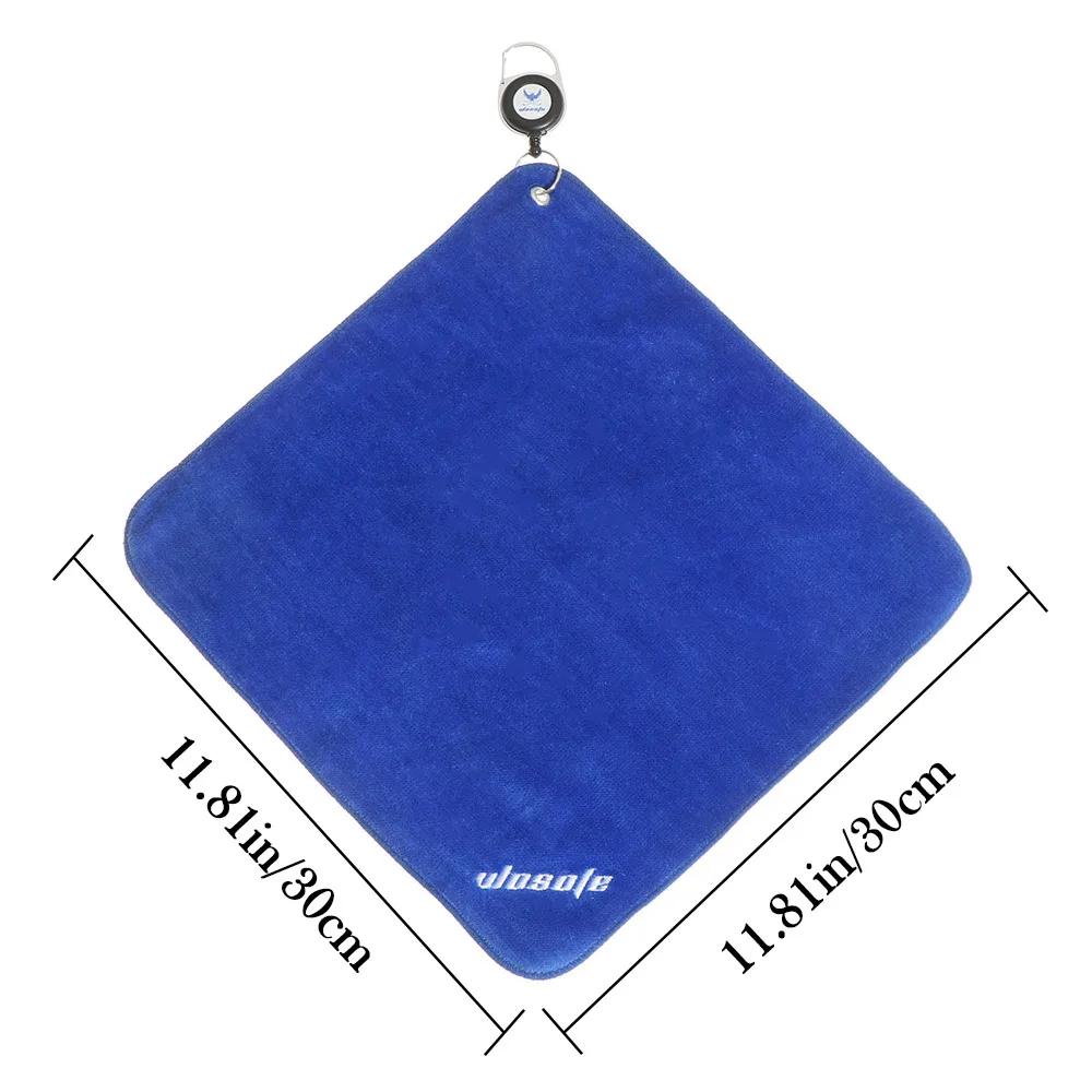 

1PC 30*30cm High Water Absorption Microfiber Golf Clean Towel Cotton Clubs Sweat-absorbent Wiping Cloth With Multifunction Hook