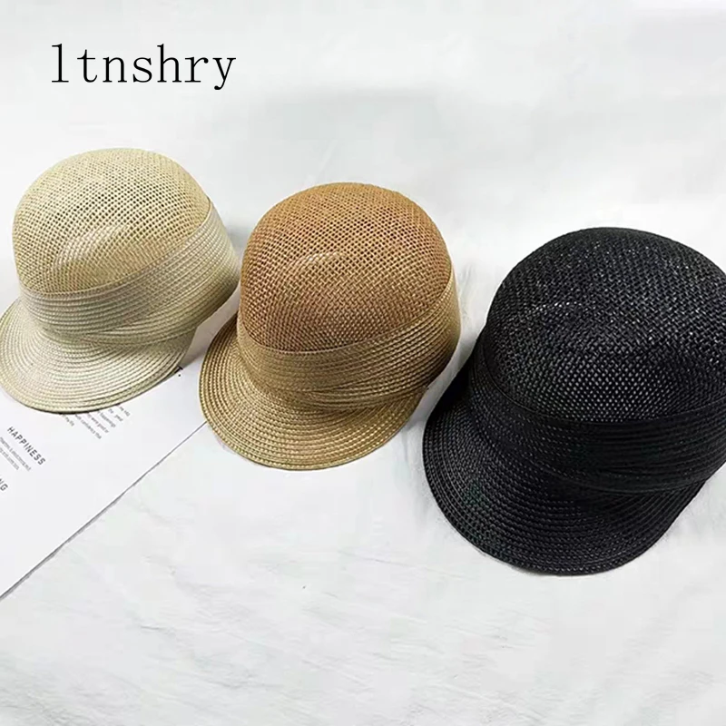 

Шляпа собреро Женская/Мужская, Соломенная Панама в стиле Конный дерби с большими полями и бантом, Пляжная шапка, козырек, летняя