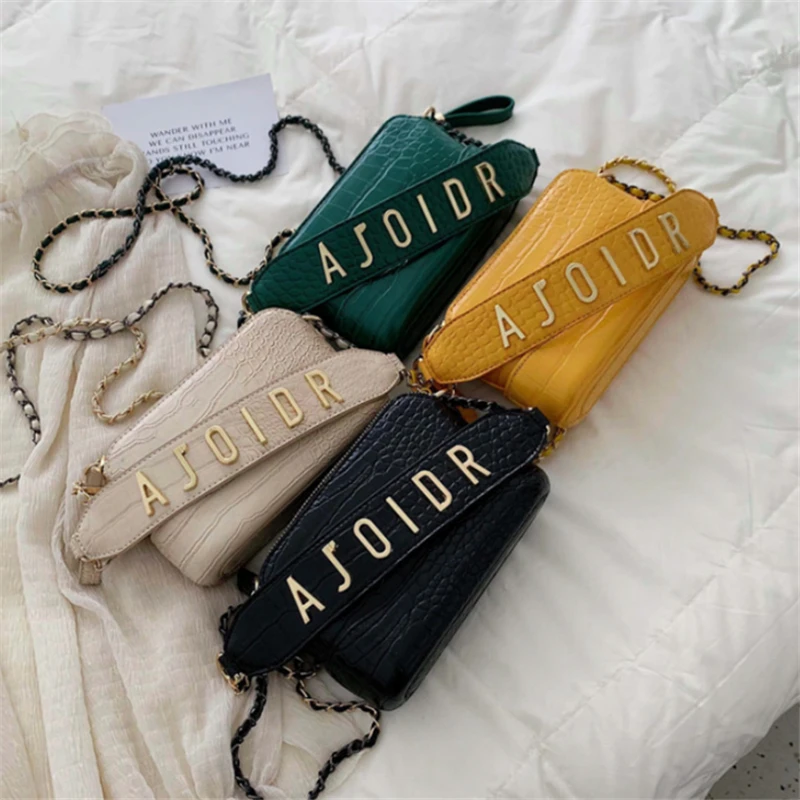 

LANVERA brand women mini crocodile pattern totes chains solid shell handbag sale lady evening crossbody shoulder messenger bags