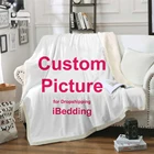 Теплое Флисовое одеяло на заказ, высококачественные шерпа, одеяла для кровати, дивана, индивидуальное плюшевое тонкое одеяло, печать по запросу, Прямая поставка