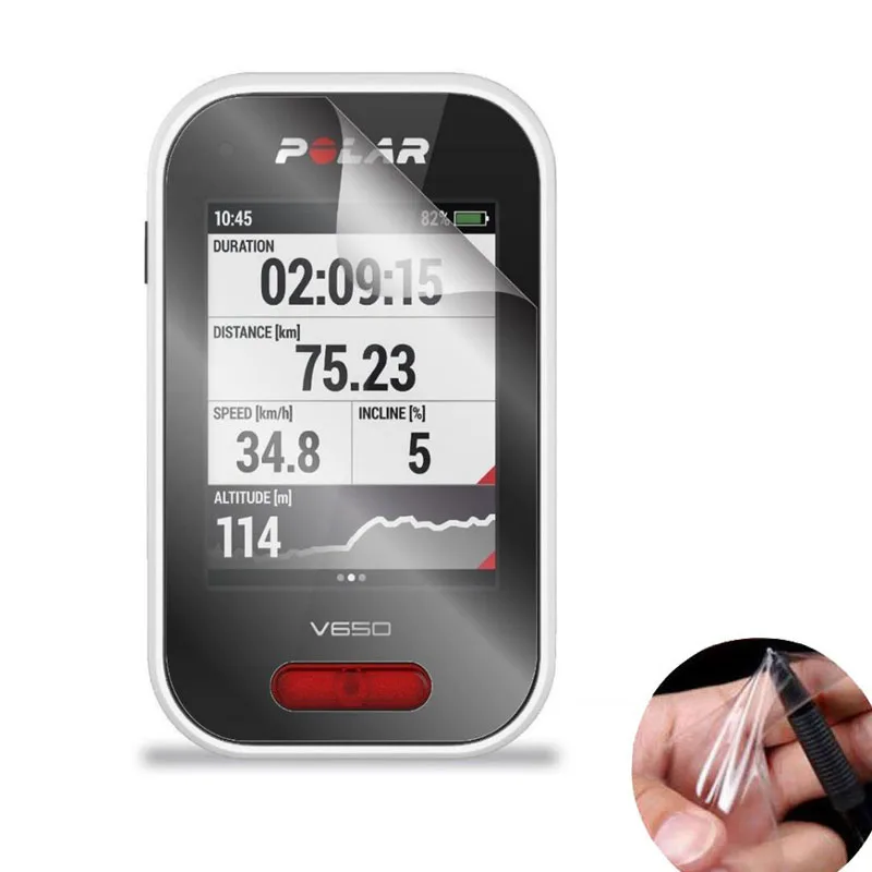 

Прозрачная защитная пленка для домашних животных, 3 шт., для Polar V650, GPS, велосипедного компьютера, велосипедного спорта, велоспорта, защита экр...