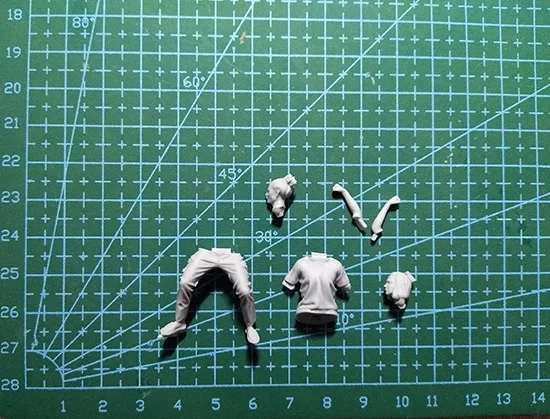 Unassambled 1/35 современный человек Стенд и играть статуэтка в виде набор миниатюрных