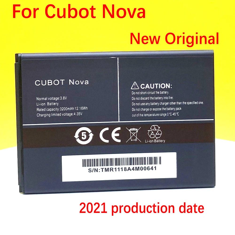 Новый оригинальный аккумулятор 3200 мАч для Cubot Nova высококачественный + номер