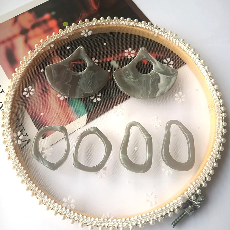 DIY акриловые серьги материал кулон из смолы серьги акриловые DIY аксессуары для серёг материал WD21