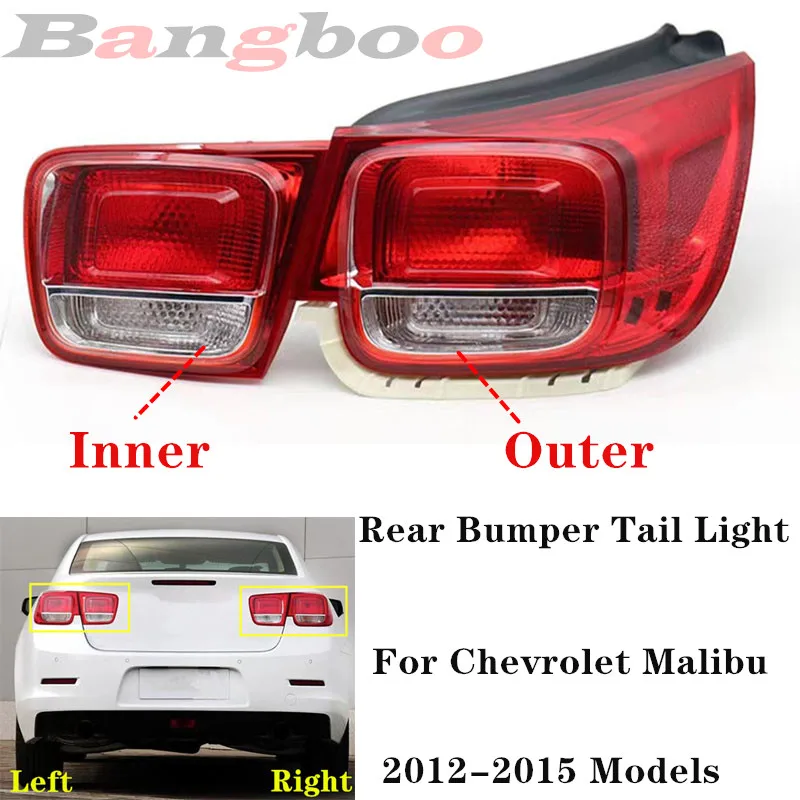 

Car Rear Bumper Tail Light Taillamp For Chevrolet Malibu 2012 2013 2014 2015 Brake Light Taillight