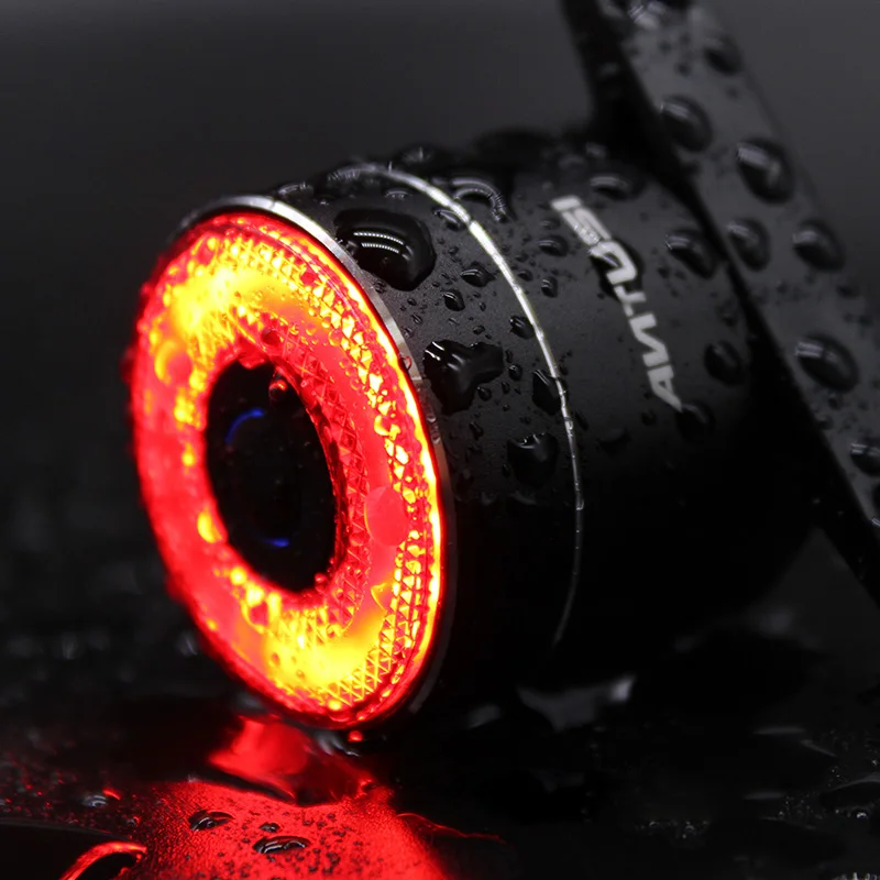 

Bicycle Tail Light Q1 Q3 Visual Warning Lantern Optional Braking Light Saddle Rail Aero Post Install Alloy Housing Rear LED Lamp