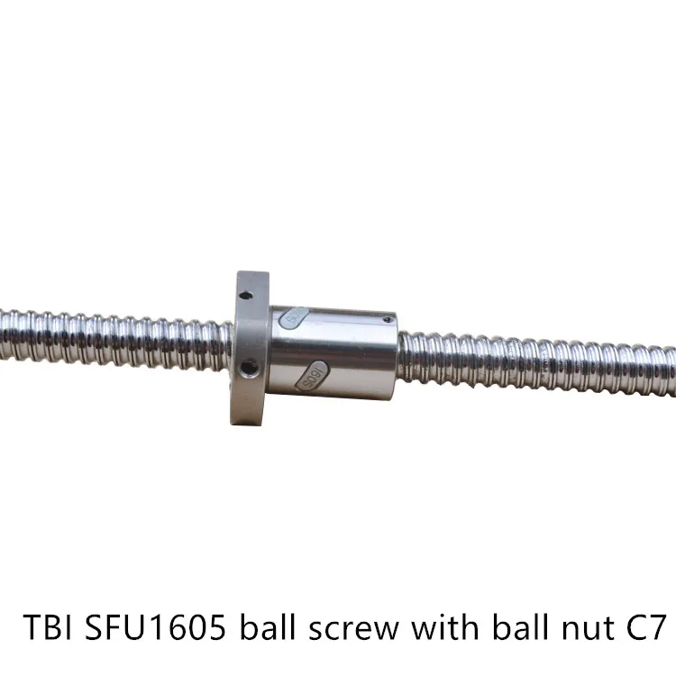 Шариковый винт SFU1605 длина 100 мм шариковый с фланцевой одиночной гайкой или BK12 BF12