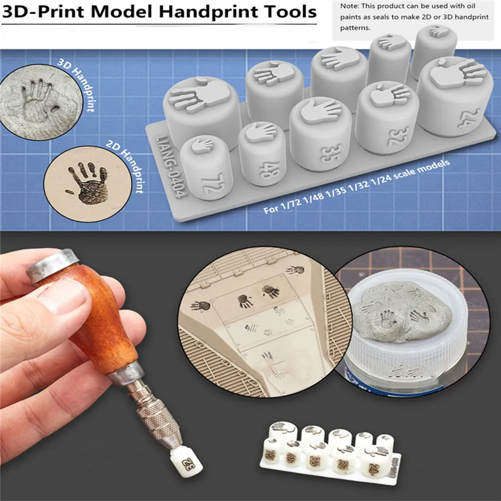DIY 3D Печатный штамп инструмент мини модель ремесла трафарет набор для 1/35 1/32 1/72 1/24
