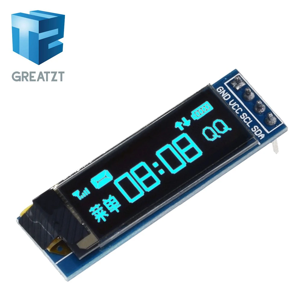 1 шт. 0.91 дюймов OLED модуль &quotБелый 128x32 ЖК дисплей LED Дисплей 0.91&quot IIC общаться|oled