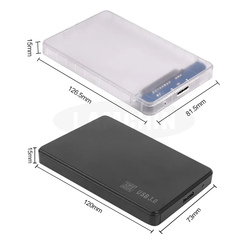 2,5 дюймовый чехол для жесткого диска USB 3,0 SATA 3,0 Корпус SSD, HDD Plug and Play чехол для жесткого диска с поддержкой 3 ТБ передачи UASP протокол