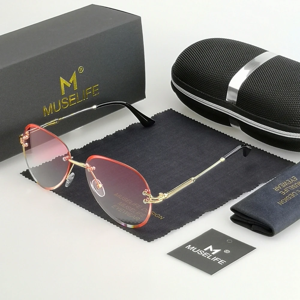 Модные синие и красные солнцезащитные очки для женщин мужчин вождения UV400