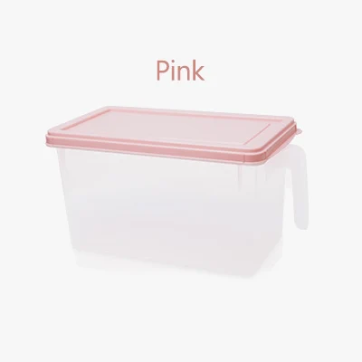 Pink Большая коробка для хранения холодильника многофункциональная коробка для хранения замороженных овощей и фруктов коробка для хранения будет продавать подарки - Цвет: Pink