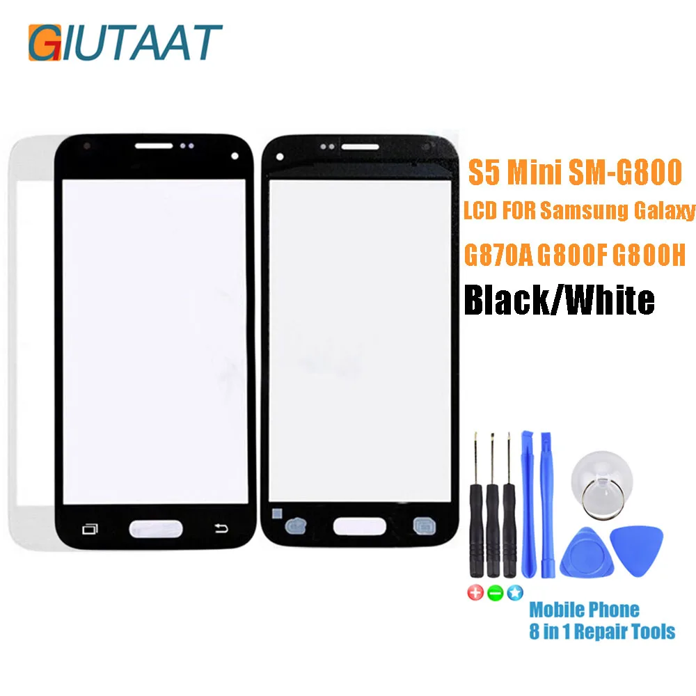 Запасная Передняя стеклянная внешняя верхняя линза для Samsung Galaxy S5 Mini G870A SM G800 G800F