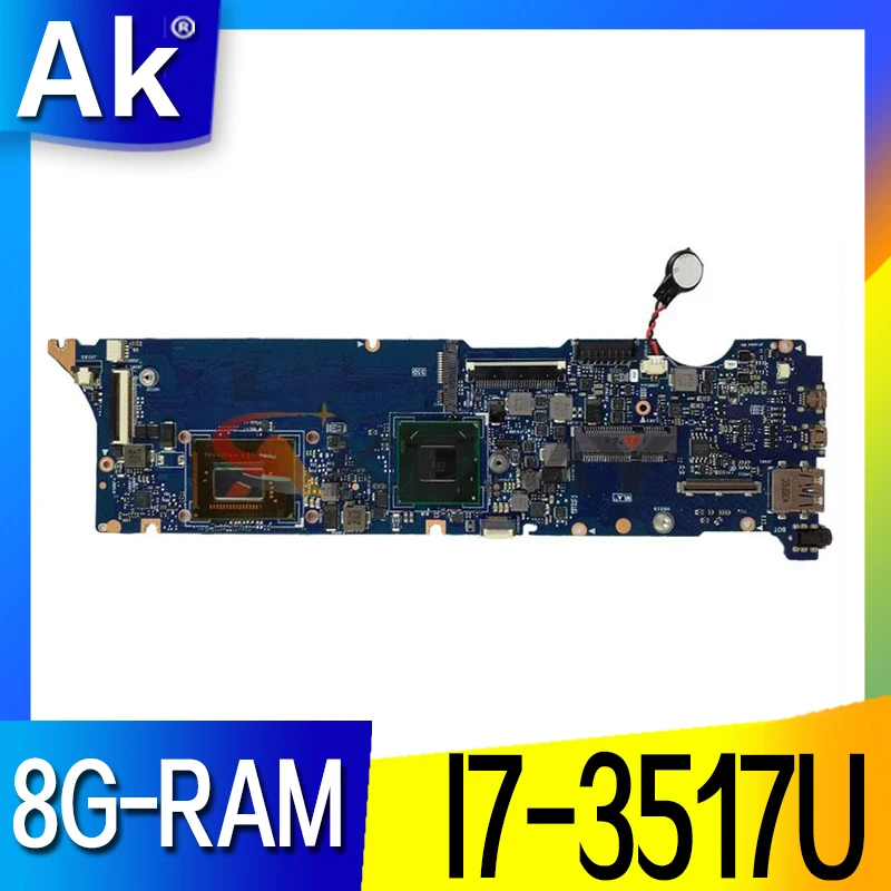 

Akemy New! UX31A Laptop motherboard For Asus UX31KI3537A UX31A2 UX31A Test original mainboard HM76 GMA HD 4000 8G RAM I7-3517U