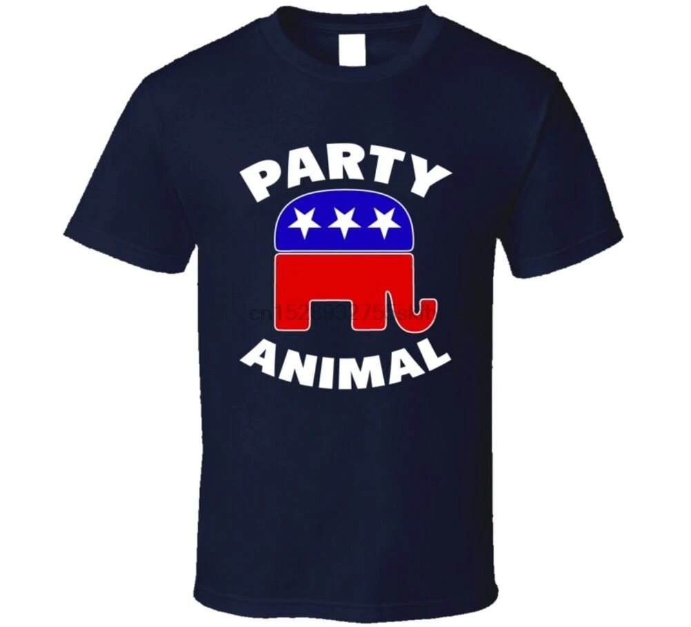 Вечерние животные в стиле Республиканской партии США президент Трамп вентилятор