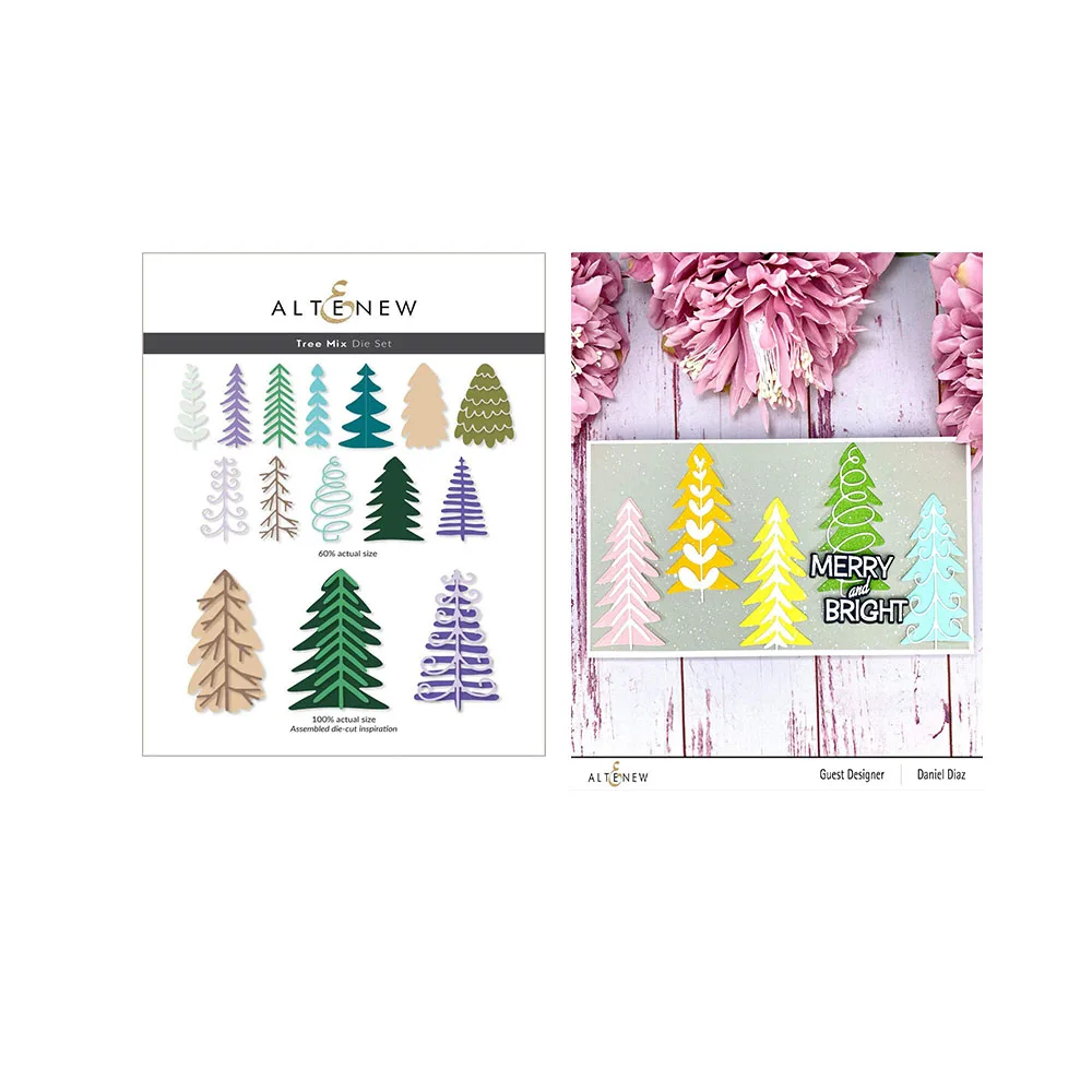 

Tree Mix Cutting Metal Dies Scrapbook Diary Decoration Stencil Embossing Template Diy Greeting Card Handmade Arrival New