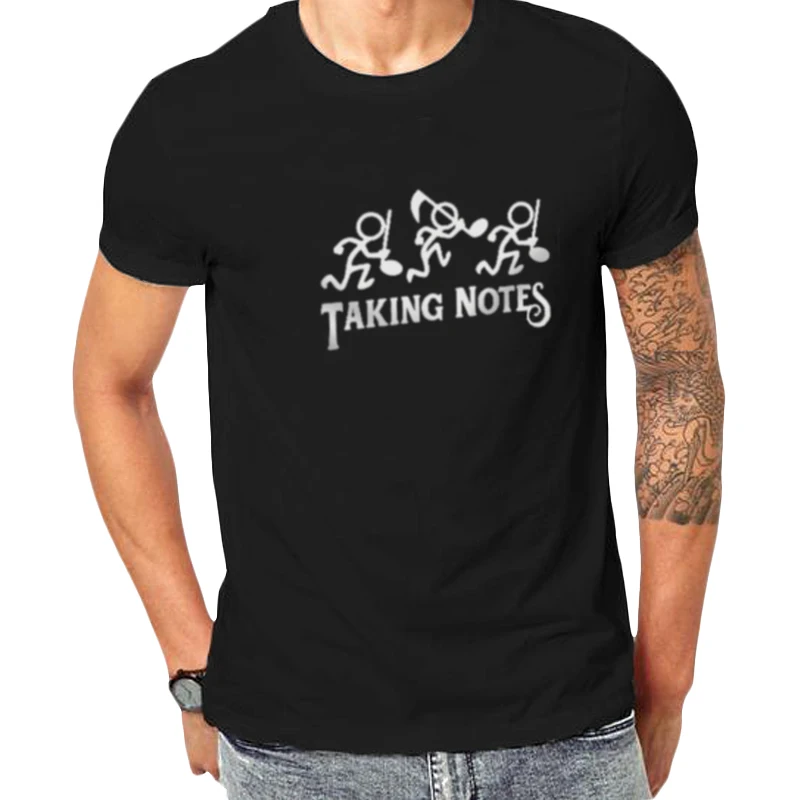 

Summer Graphic T Shirts Streetwear Weekend Funny Letter Taking Notes Print Mens Clothing O-neck Casual Fashion T Shirts for Men