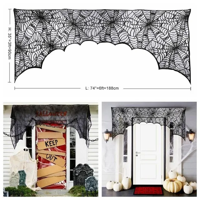 door curtain OurWarm 90*60 см Хэллоуин Висячие призраки Huanted украшение дома Grim Reaper Horro реквизит домашняя дверь Бар Хэллоуин украшения - Цвет: door curtain
