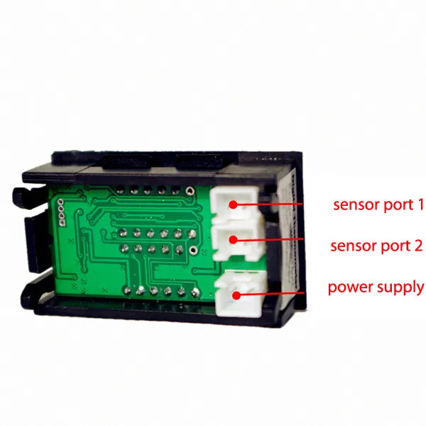 

0.56 inch Red+Blue Dual Display Digital LED Thermometer Temperature Meter Waterproof Metal Probe Sensor Module -20~100 Celsius