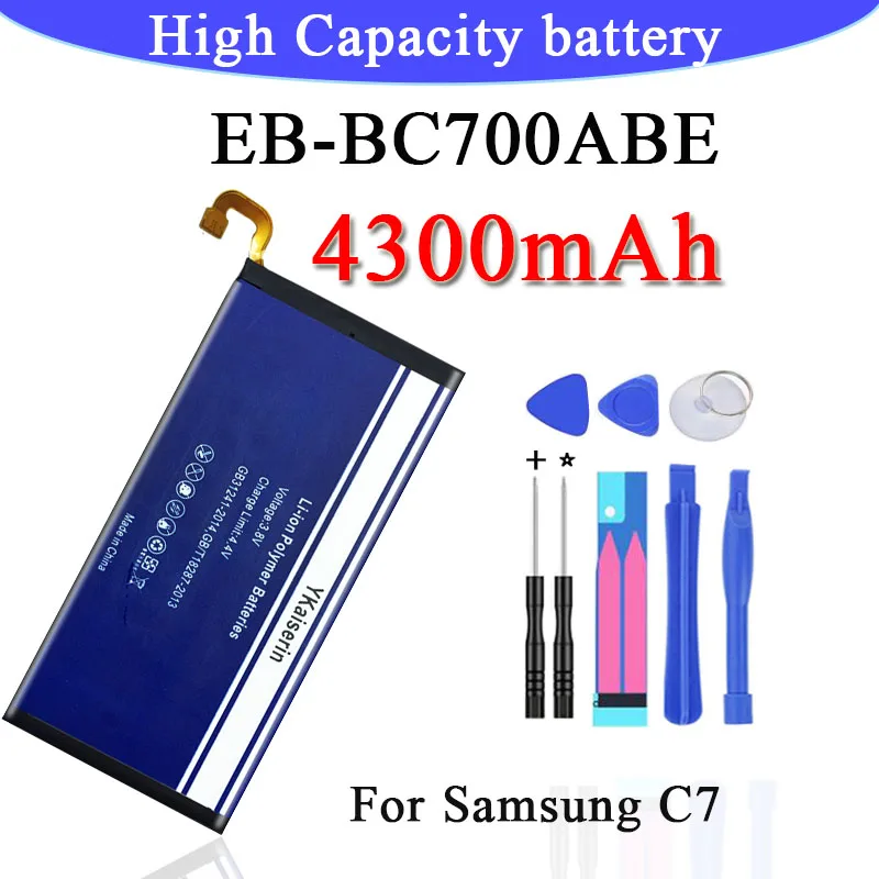 4300 мА/ч, Батарея для samsung Galaxy E5 E7 C7 S7 край SM-E500F E500H E700F E700H G930F G930FD G935F G935FD Duos телефон заменить