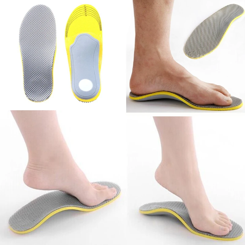 

Men Orthopedic Insoles 3D Flatfoot Flat Foot S Orthotic Arch Support Insoles High Arch Shoe Pad Insole