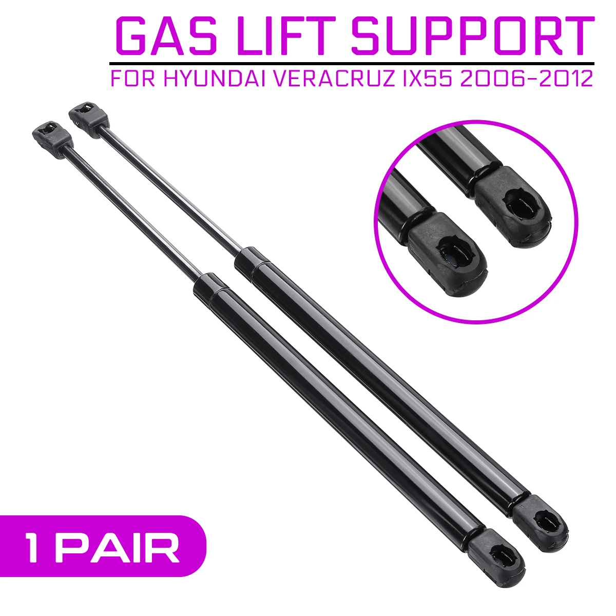 

For Hyundai Veracruz ix55 2006-2012 1Pair Car Front Bonnet Hood Modify Gas Struts Lift Support Shock Damper Bars Car Accessories