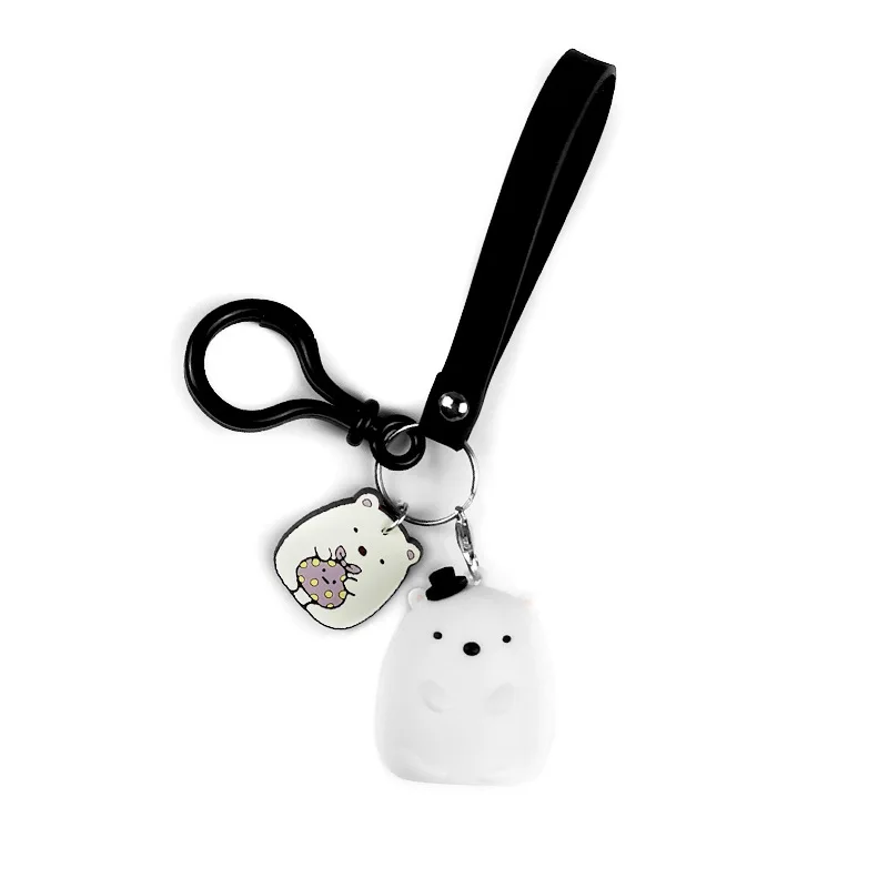 

Lovely Cartoon Sumikko Gurashi Corner Bio PVC Action Figure Keychain Pendant Toys Kawaii Bags Xmas Key Ring Holder Decor Gift