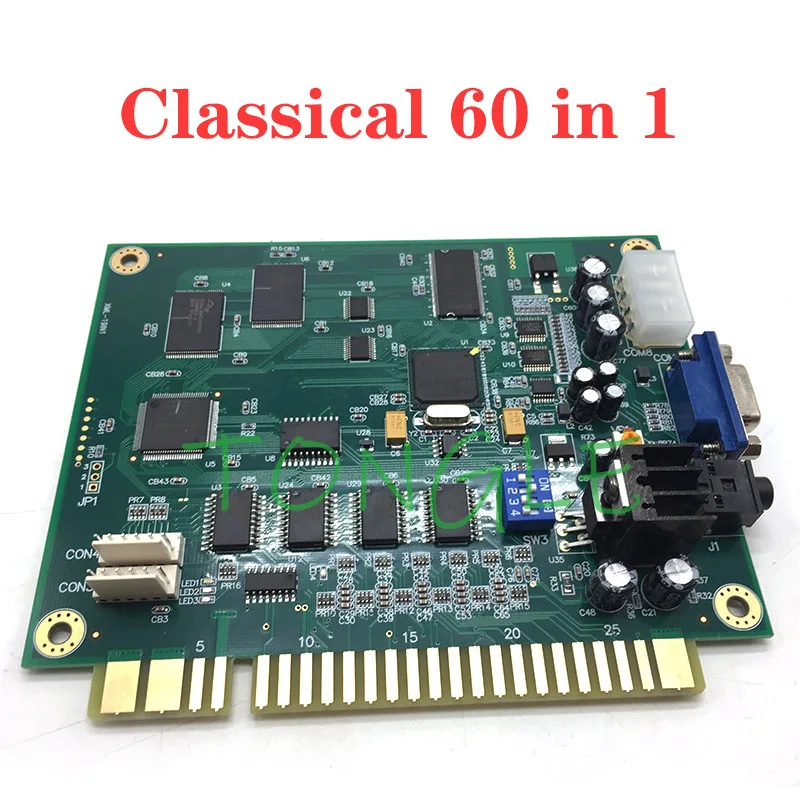 60 In 1 Easy Installation CGA VGA Output Multicade PCB Vertical Funny Game Board Classic Horizontal Durable For Jamma Arcade