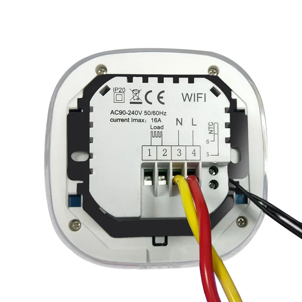 Терморегулятор для теплого пола Котельный термостат Умный термостат Wi-Fi Alexa Голосовое управление программируемый комнатный термостат Голосовое управление газовый котел Электрический напольный терморегулятор 220 в