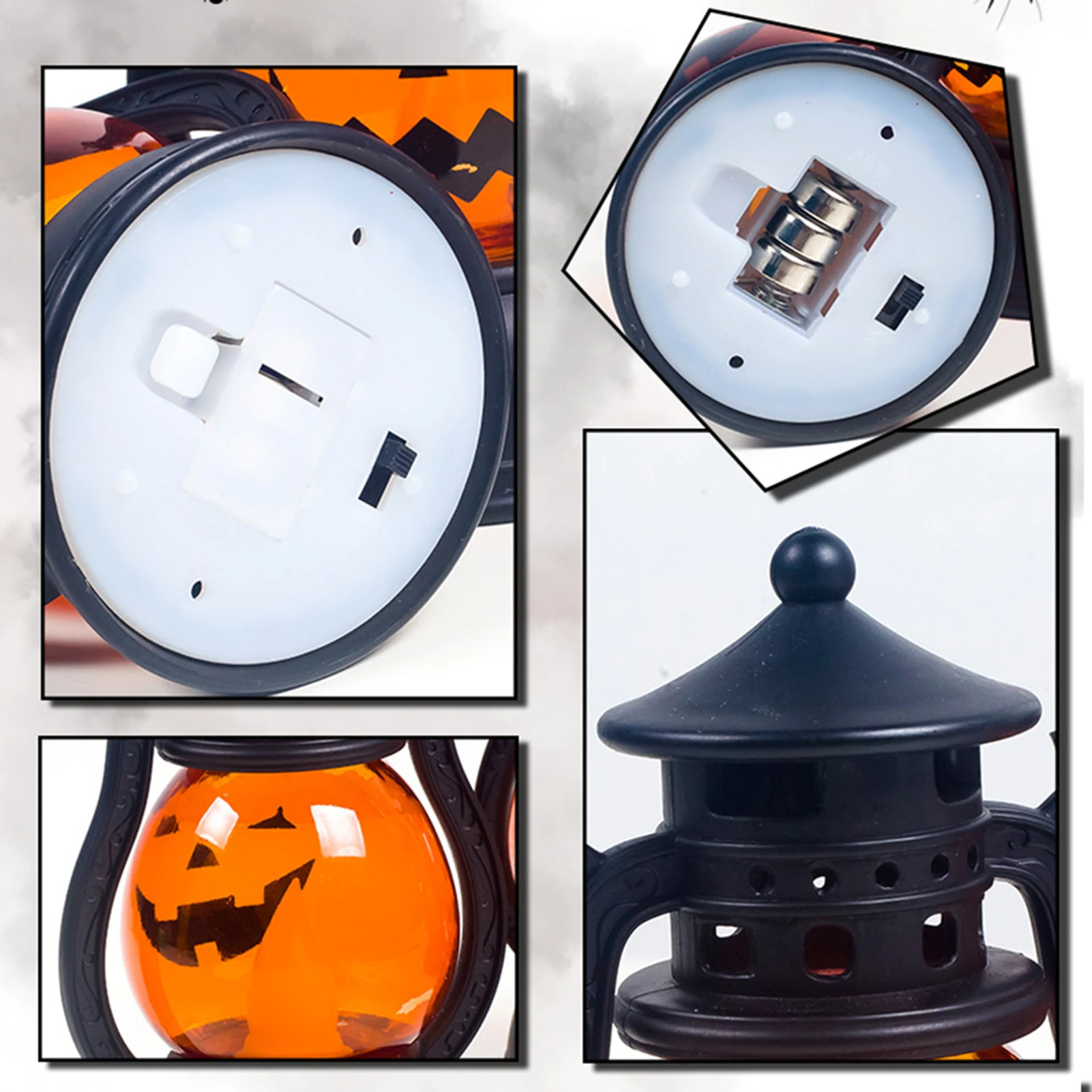 Светодиодный фонарь в виде тыквы стиле ретро масляная лампа форме пони украшение