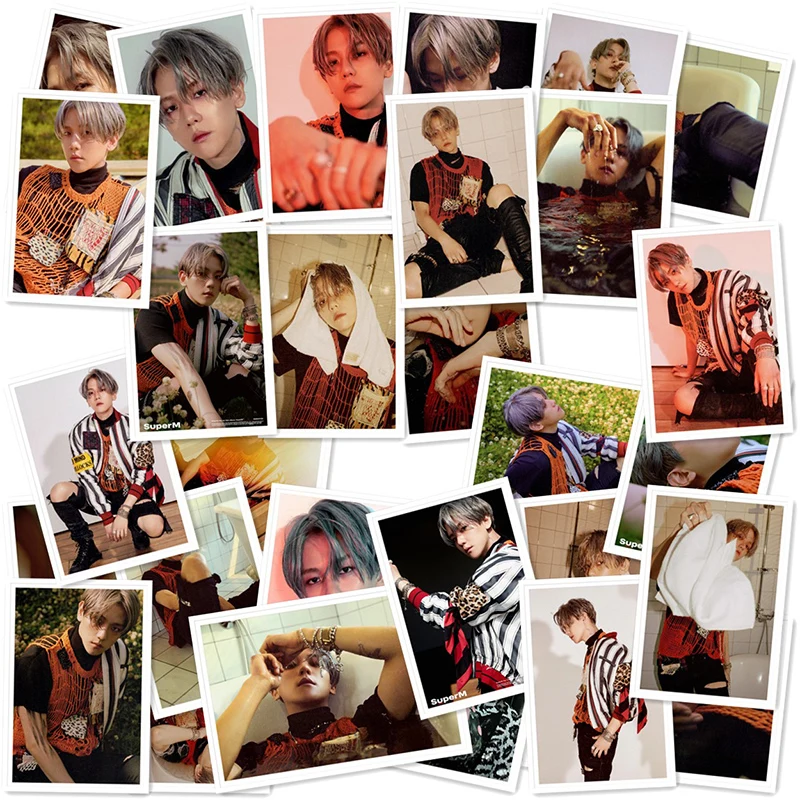 Фотокарта Kpop SuperM EXO BaekHyun HD Polaroid Lomo | Канцтовары для офиса и дома