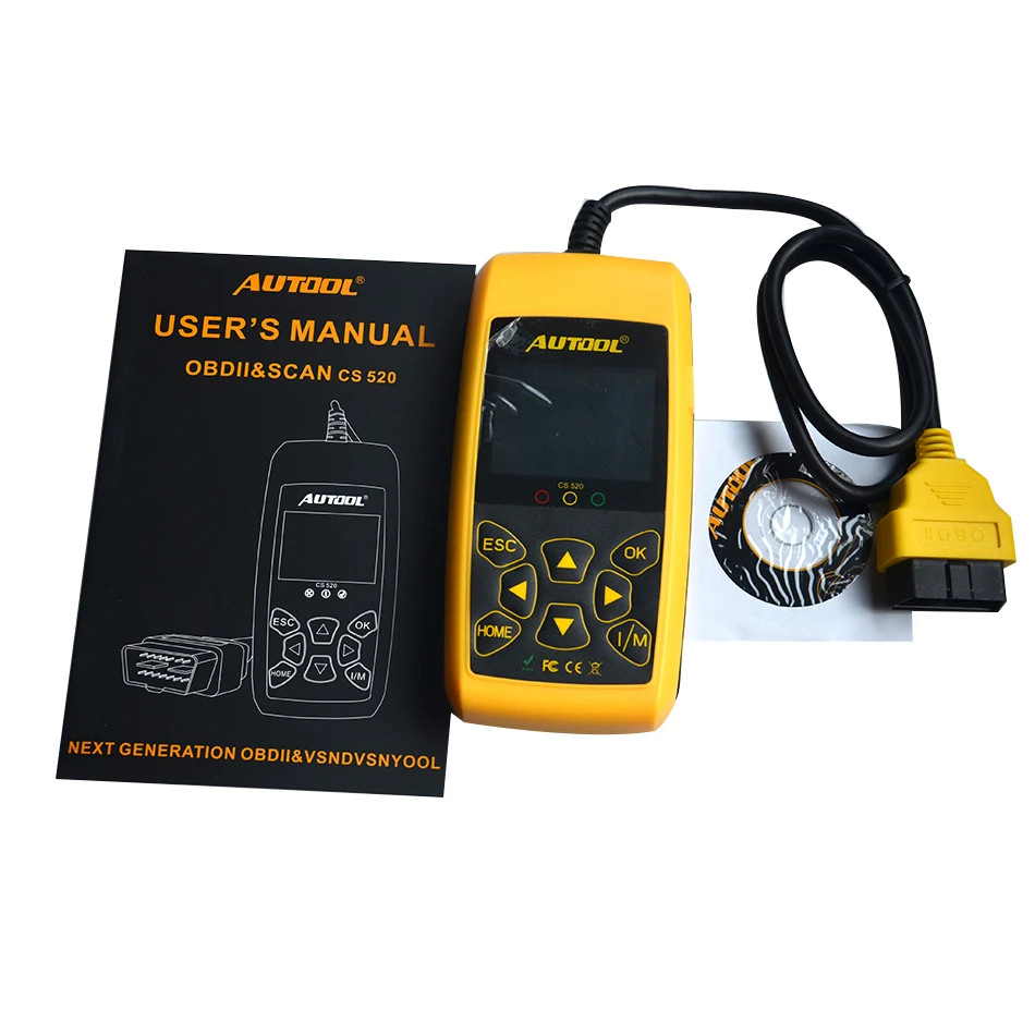CS520 автомобильный детектор OBD компьютерный диагностический инструмент считывающий карточный светильник неисправности двигателя