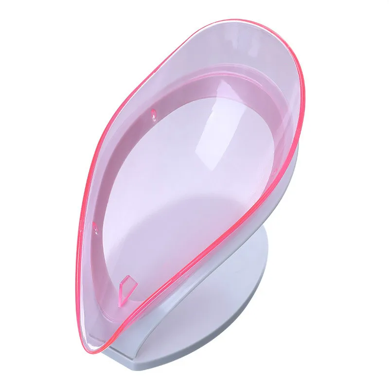 

1pc Leaf soap box No drilling Suction cup soap box rack TOILET Drainage laundry Shelf Bathroom Products