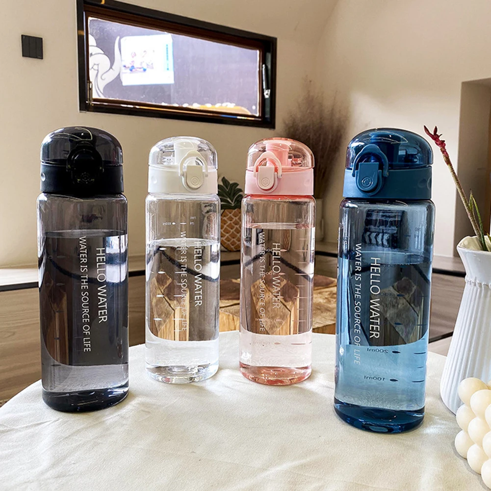 

Летняя Спортивная бутылка для воды, пластиковая портативная бутылка для воды с соломинкой, посуда для кемпинга, велосипеда, кухонные принад...