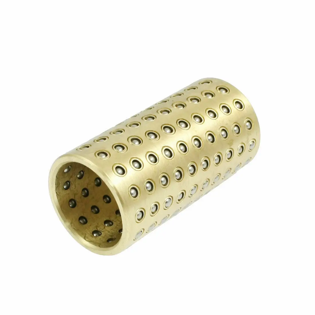 

25mm x60mm Gold Tone Brass Copper Ball Bearing Cage Bushing Retainer