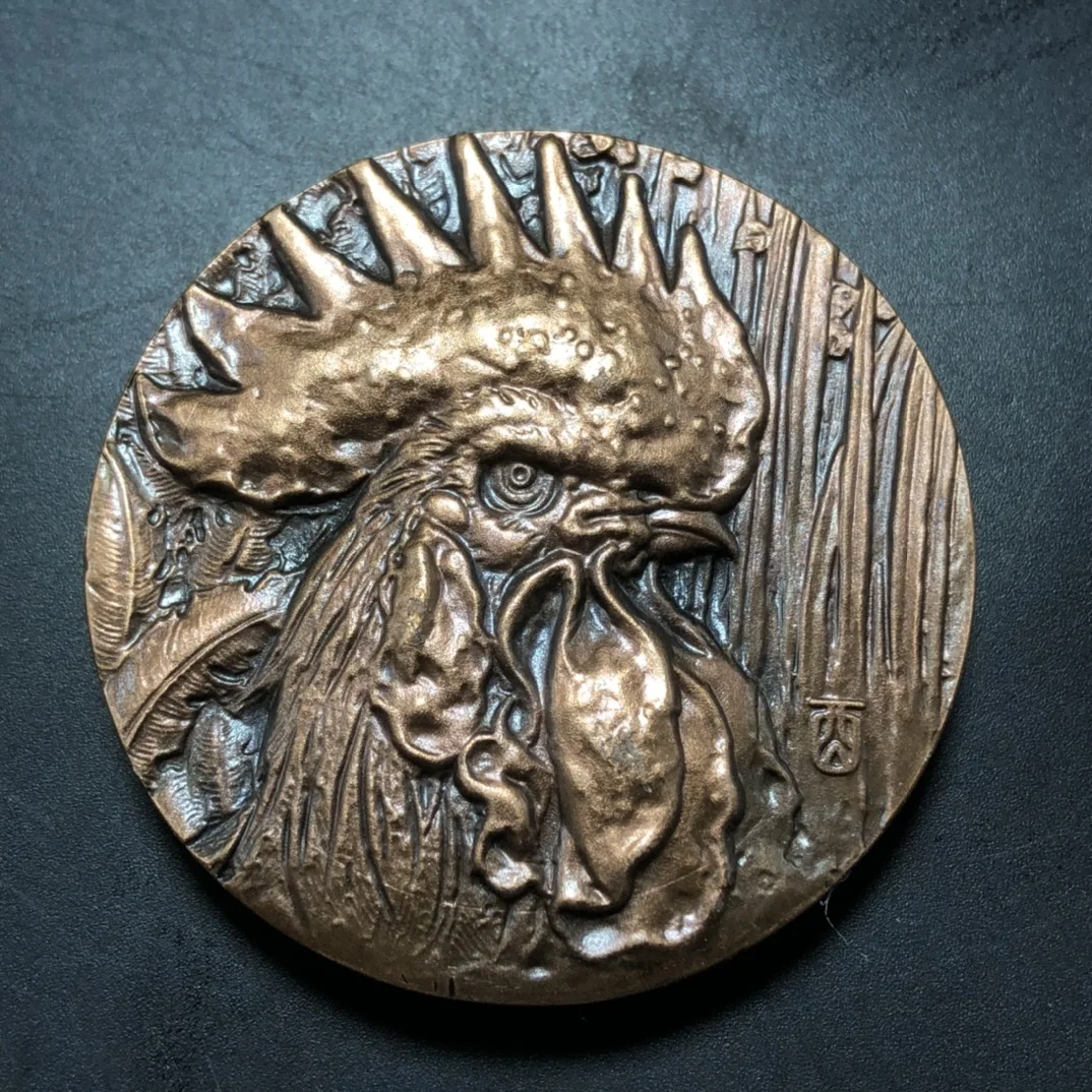 

Китайская проработка, бронзовая статуэтка на удачу, 12 зодиаков, памятный медальон, металлические изделия, украшение для дома