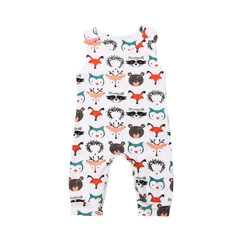 

0-24M Christmas Newborn Kid Baby Girls Boy Clothes Sleeveless Cartoon Animals Romper Cute lovely Sweet Jumpsuit Outfits