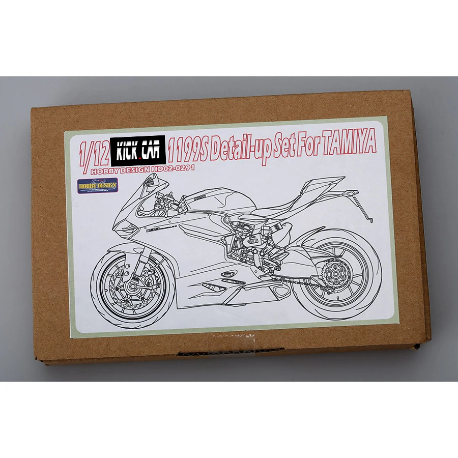 

1/12 Resin Retrofit For Car Models Hobbydesign HD02-0291 1/12 Dcat 1199 Panigale S Detail-up Set For T PE+Metal parts+Resin