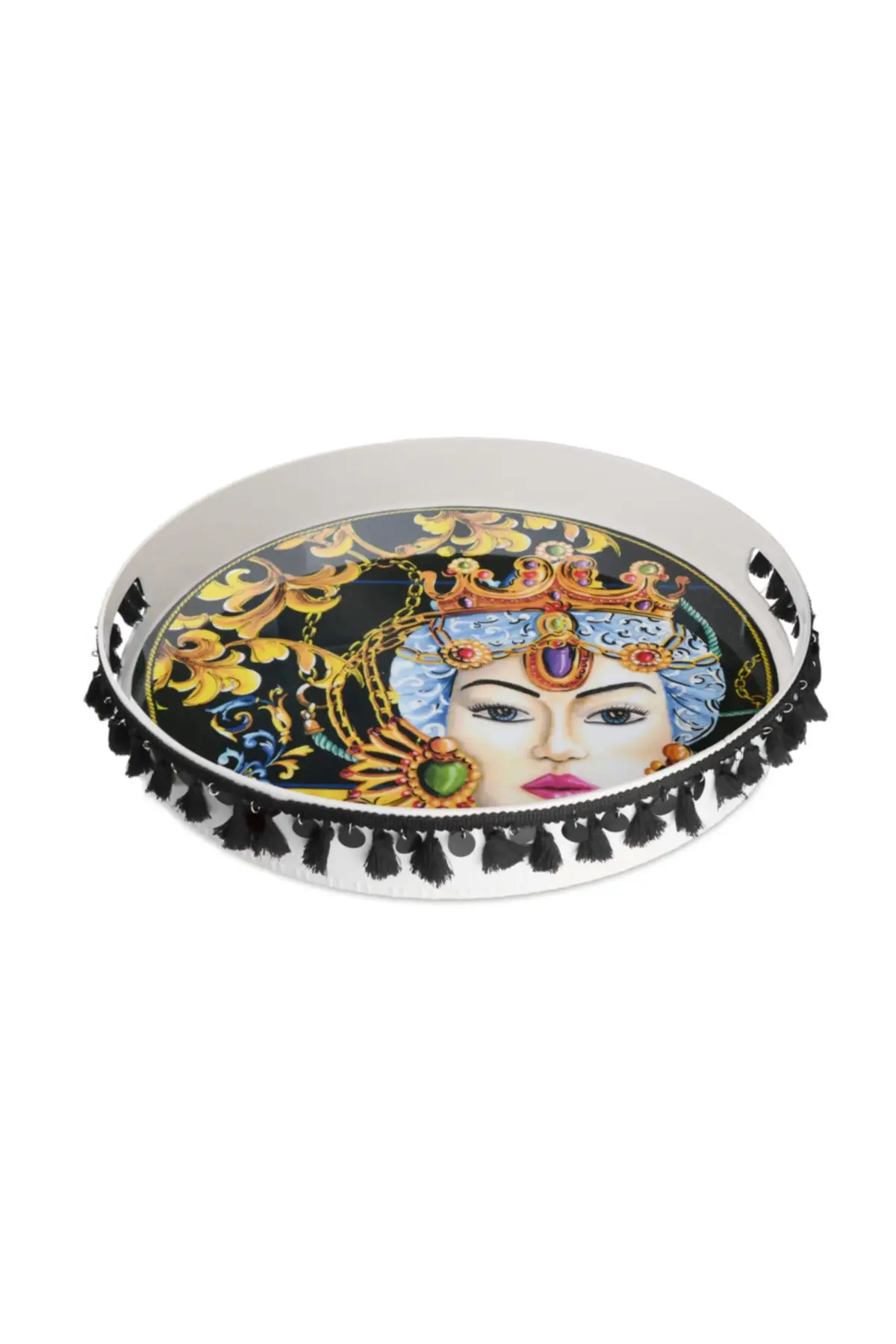 

Black Go Round Tray 40 Cm