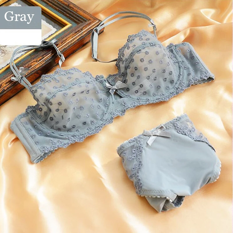 Ультрасексуальный женский прозрачный бюстгальтер и трусики нижнее белье